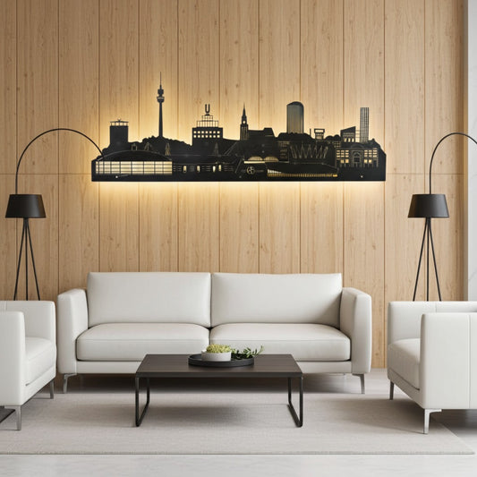Dortmund Skyline - Metall Wandbild