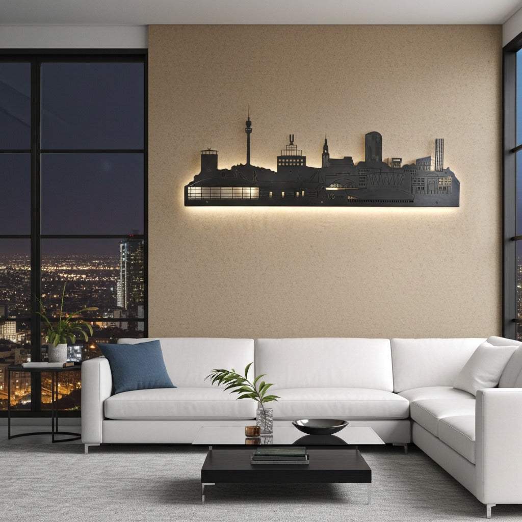 Dortmund Skyline - Metall Wandbild