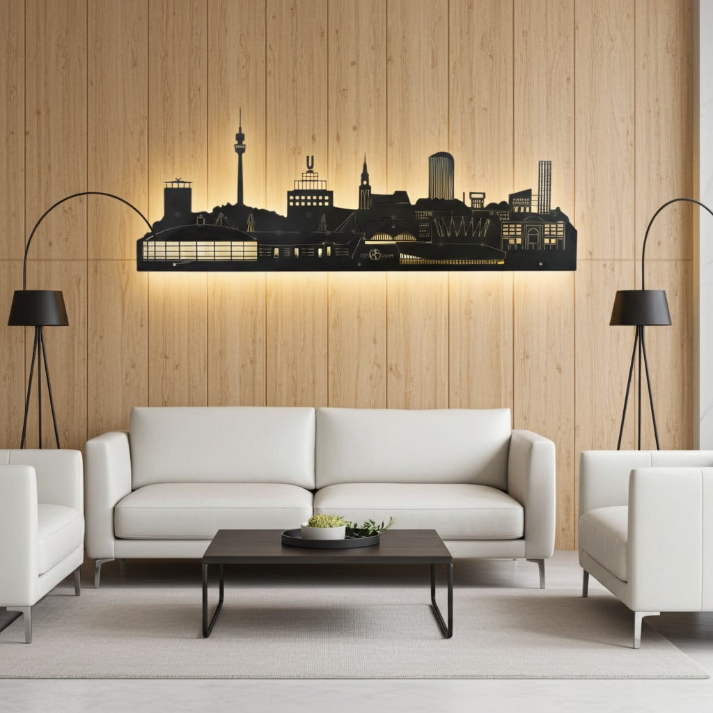 Dortmund Skyline - Metall Wandbild