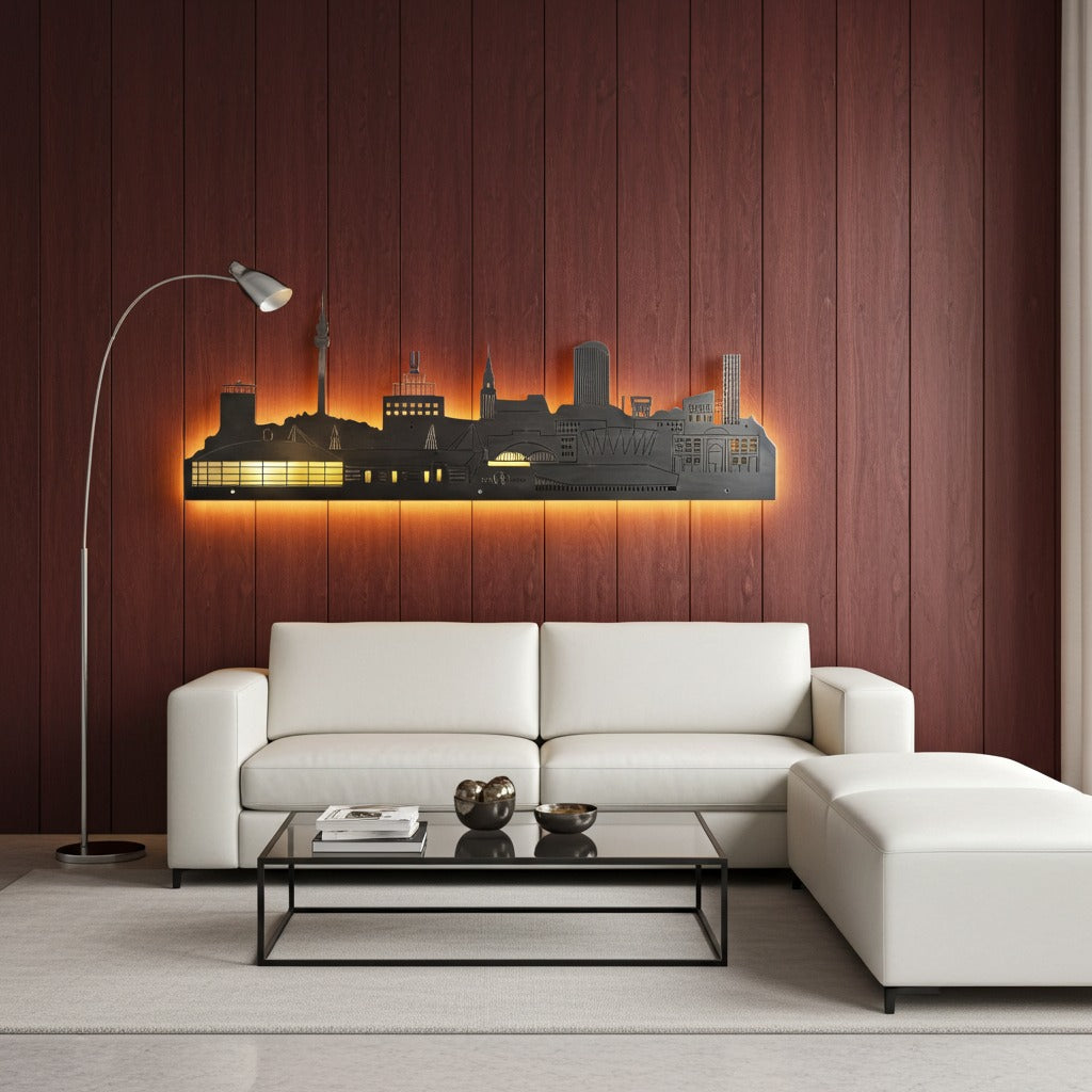 Dortmund Skyline - Metall Wandbild